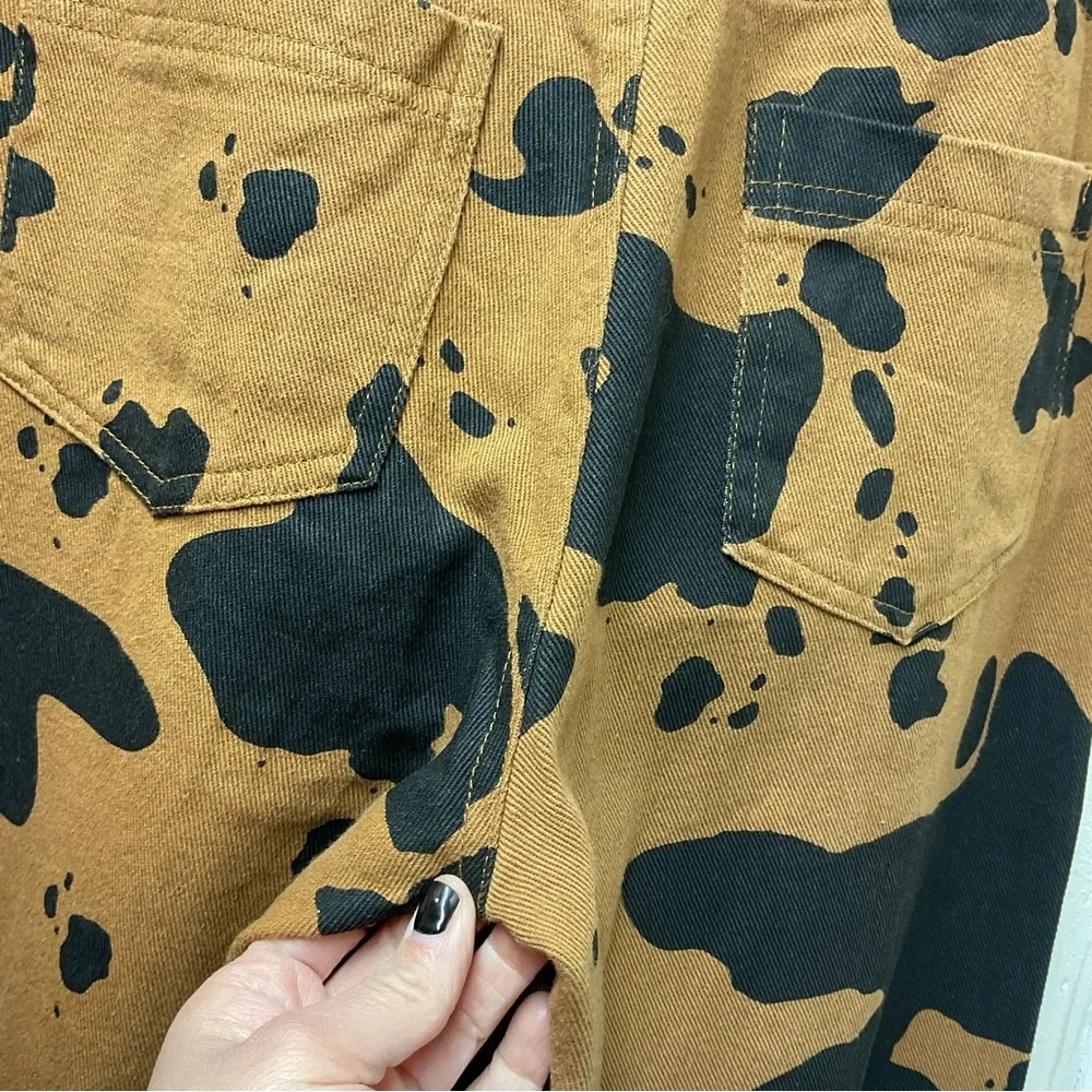 Pretty Garbage Brown & Black Wide Leg Jeans - Picture 3 of 6
